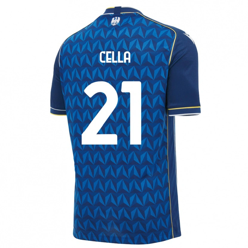 Danxen Barn Leonardo Cella #21 Kunglig Blå Vit Blå Bortatröja Matchtröjor 2026/27 Tröjor T-Tröja
