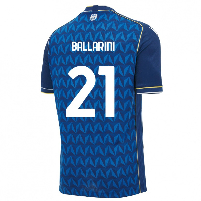 Danxen Barn Marco Ballarini #21 Kunglig Blå Vit Blå Bortatröja Matchtröjor 2026/27 Tröjor T-Tröja