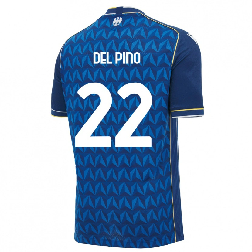 Danxen Barn Lorenzo Del Pino #22 Kunglig Blå Vit Blå Bortatröja Matchtröjor 2026/27 Tröjor T-Tröja