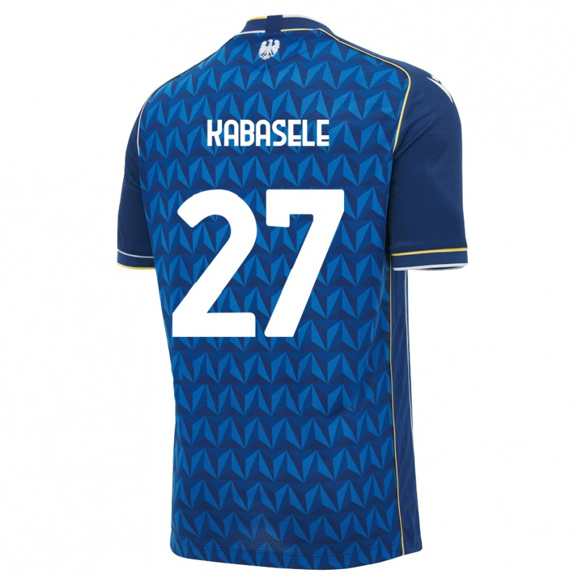 Danxen Barn Christian Kabasele #27 Kunglig Blå Vit Blå Bortatröja Matchtröjor 2026/27 Tröjor T-Tröja