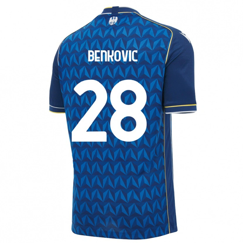 Danxen Barn Filip Benkovic #28 Kunglig Blå Vit Blå Bortatröja Matchtröjor 2026/27 Tröjor T-Tröja