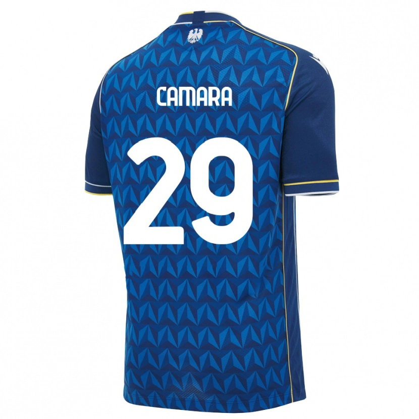 Danxen Barn Abdoulaye Camara #29 Kunglig Blå Vit Blå Bortatröja Matchtröjor 2026/27 Tröjor T-Tröja