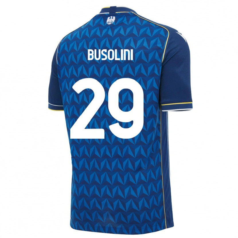 Danxen Barn Alessandro Busolini #29 Kunglig Blå Vit Blå Bortatröja Matchtröjor 2026/27 Tröjor T-Tröja