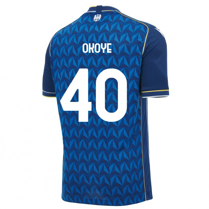 Danxen Barn Maduka Okoye #40 Kunglig Blå Vit Blå Bortatröja Matchtröjor 2026/27 Tröjor T-Tröja
