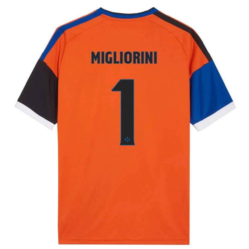 Danxen Barn Niccolò Migliorini #1 Orange Blå Svart Vit Bortatröja Matchtröjor 2026/27 Tröjor T-Tröja