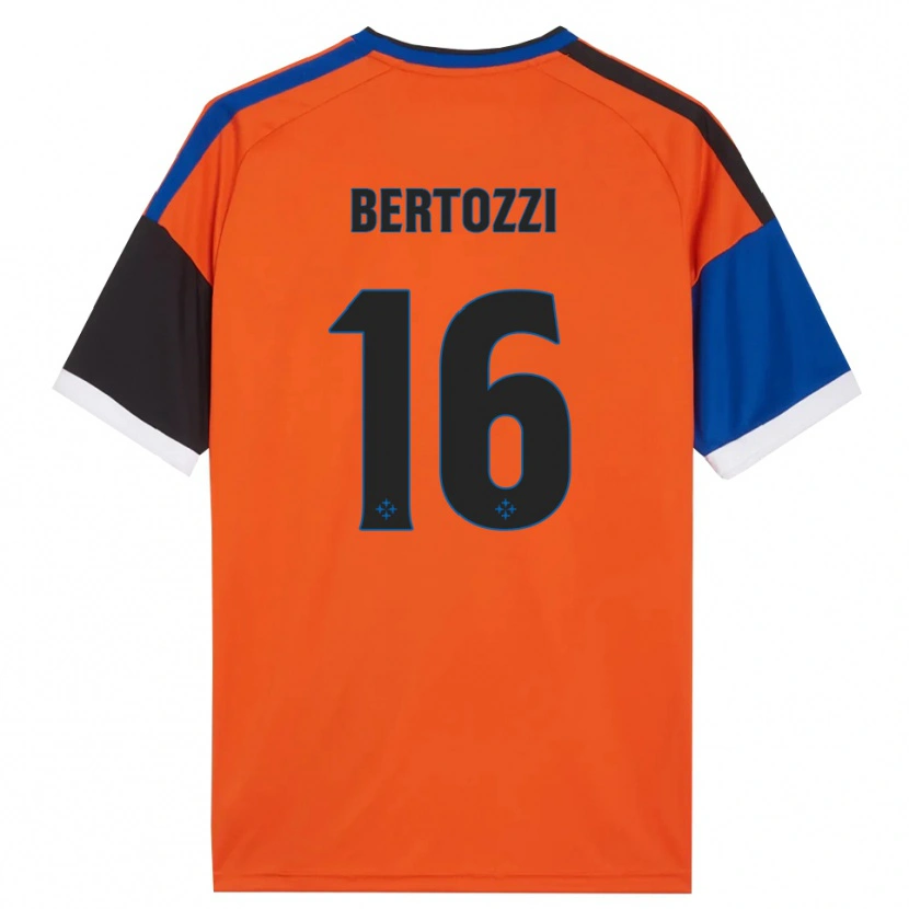Danxen Barn Andrea Bertozzi #16 Orange Blå Svart Vit Bortatröja Matchtröjor 2026/27 Tröjor T-Tröja