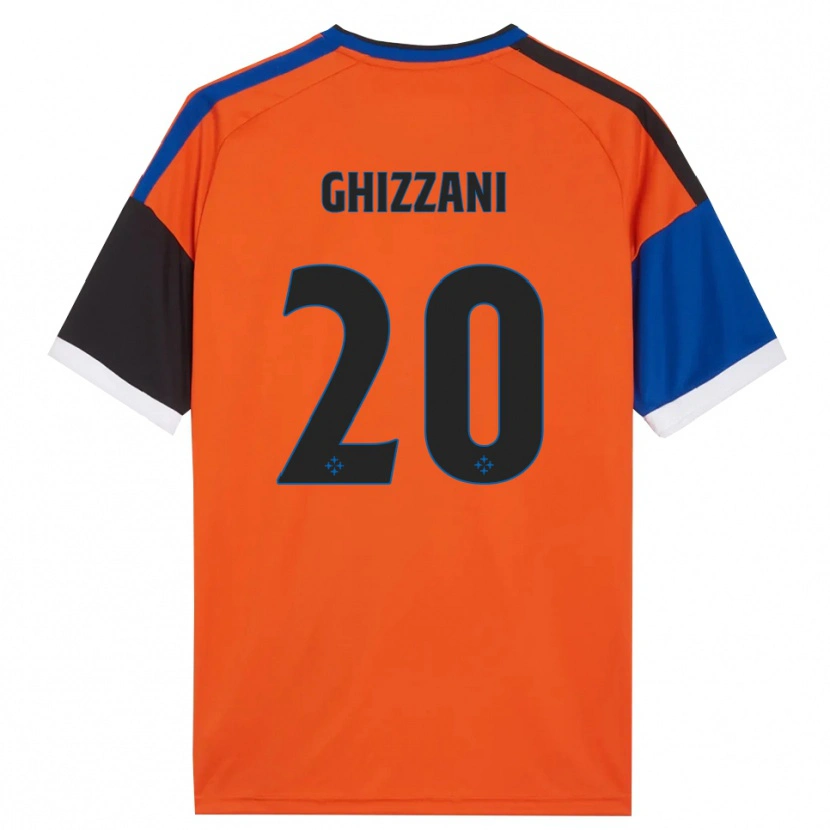 Danxen Barn Lapo Ghizzani #20 Orange Blå Svart Vit Bortatröja Matchtröjor 2026/27 Tröjor T-Tröja