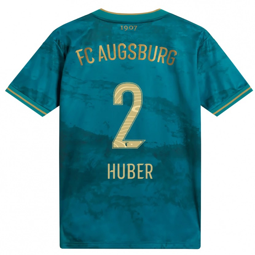 Danxen Barn Fynn Huber #2 Grön Brun Bortatröja Matchtröjor 2026/27 Tröjor T-Tröja