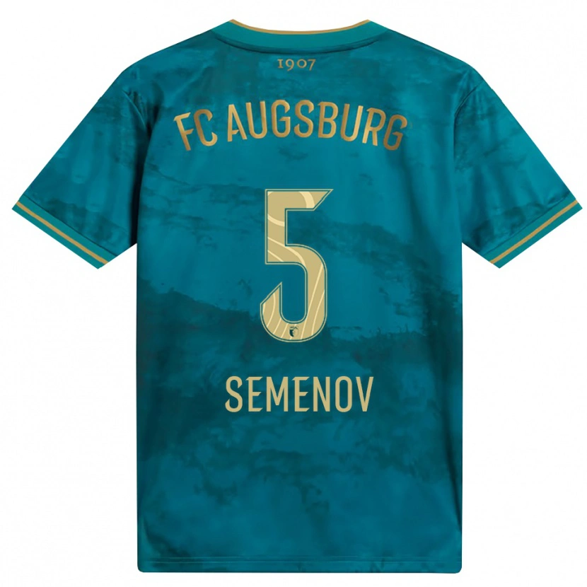 Danxen Barn Konstantyn Semenov #5 Grön Brun Bortatröja Matchtröjor 2026/27 Tröjor T-Tröja