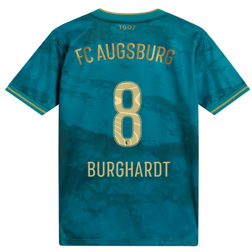 Danxen Barn Kilian Burghardt #8 Grön Brun Bortatröja Matchtröjor 2026/27 Tröjor T-Tröja