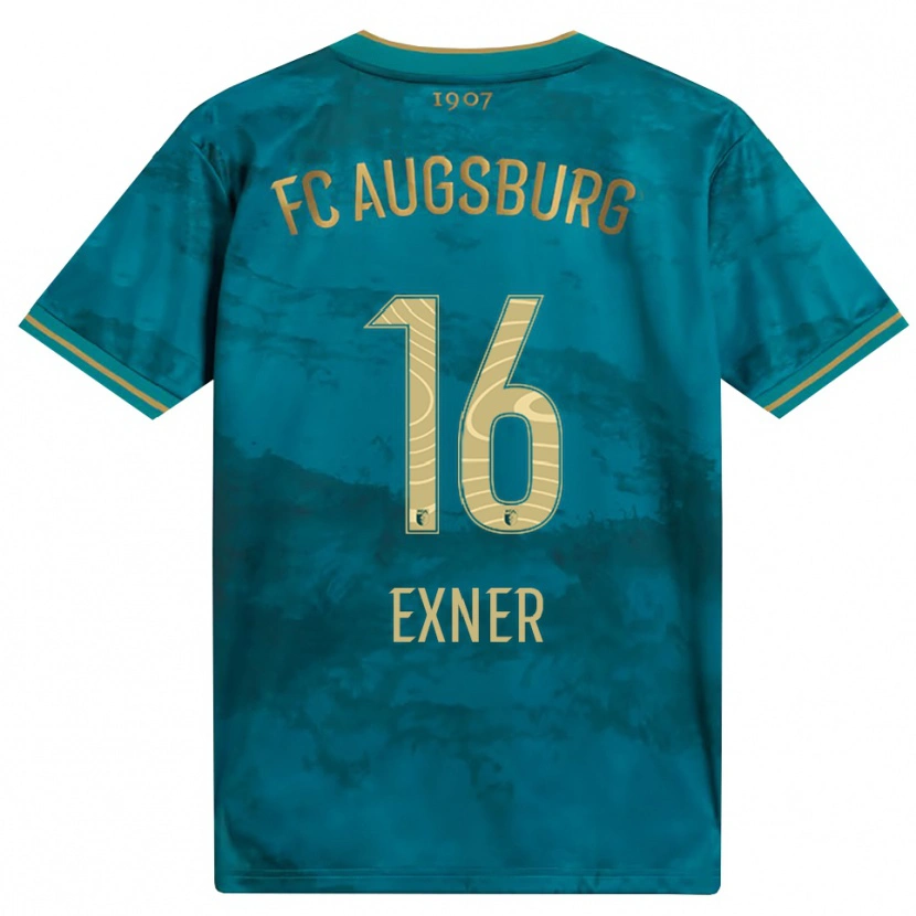 Danxen Barn Ben Exner #16 Grön Brun Bortatröja Matchtröjor 2026/27 Tröjor T-Tröja