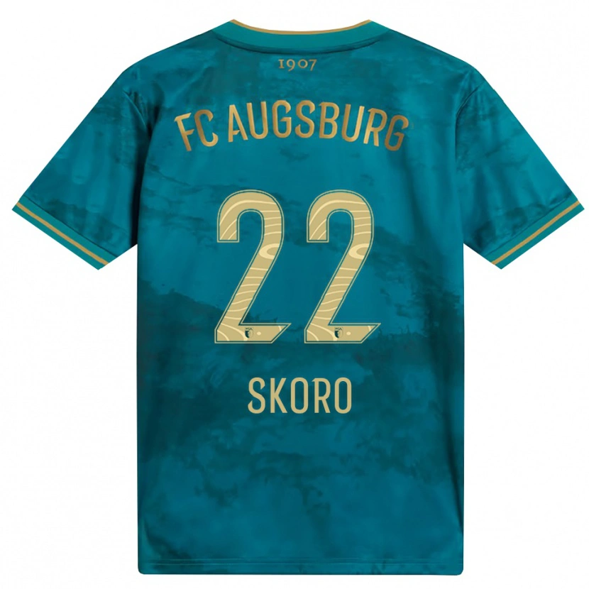 Danxen Barn Luka Skoro #22 Grön Brun Bortatröja Matchtröjor 2026/27 Tröjor T-Tröja