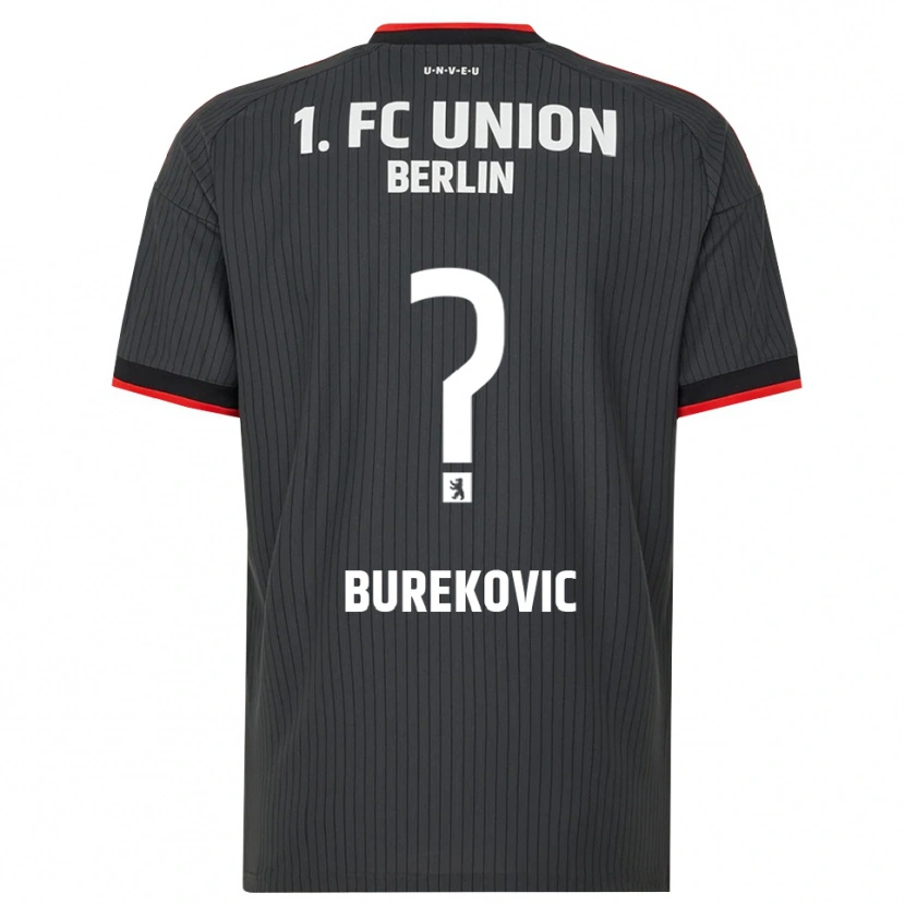Danxen Barn Adin Burekovic #0 Svart Vit Röd Bortatröja Matchtröjor 2026/27 Tröjor T-Tröja