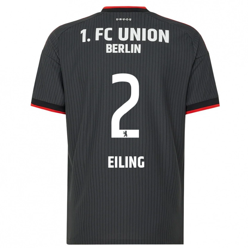 Danxen Barn Phillip Eiling #2 Svart Vit Röd Bortatröja Matchtröjor 2026/27 Tröjor T-Tröja