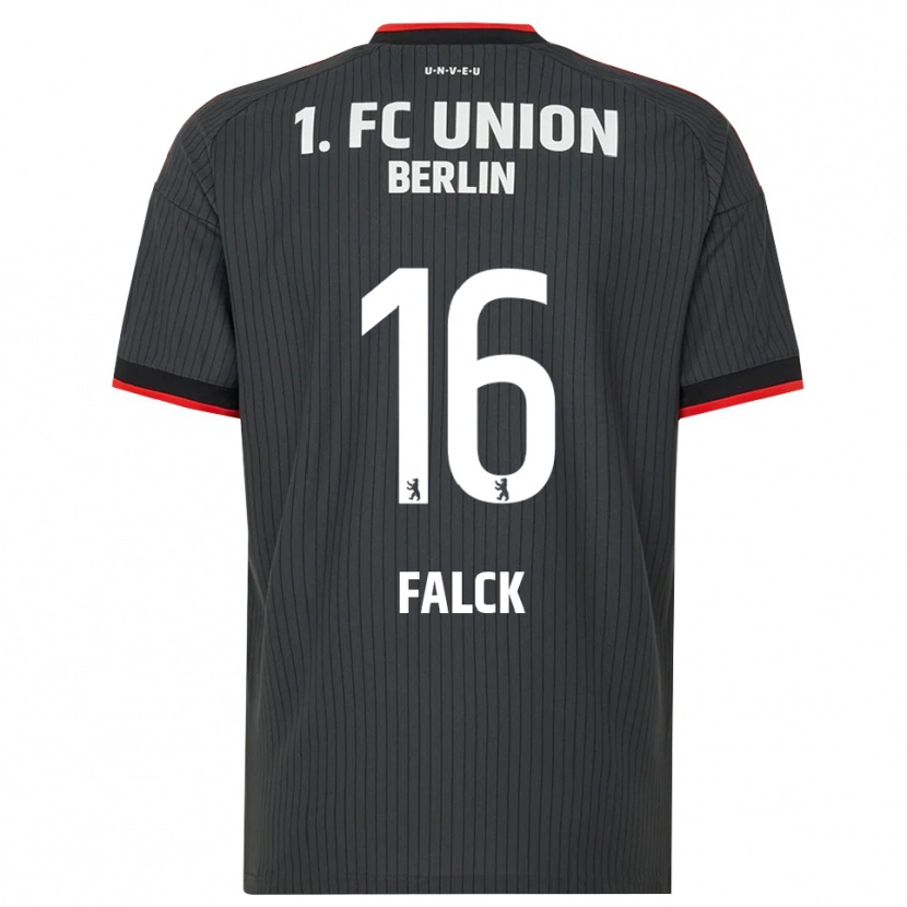 Danxen Barn Johan Falck #16 Svart Vit Röd Bortatröja Matchtröjor 2026/27 Tröjor T-Tröja