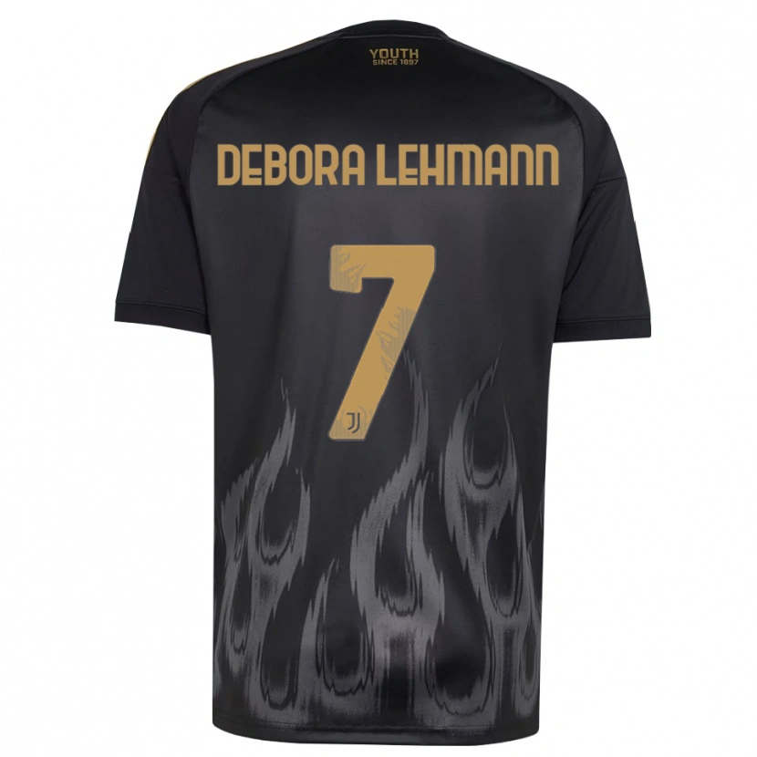 Danxen Barn Alisha Debora Lehmann #7 Svart Brun Tredjesatsen Matchtröjor 2026/27 Tröjor T-Tröja