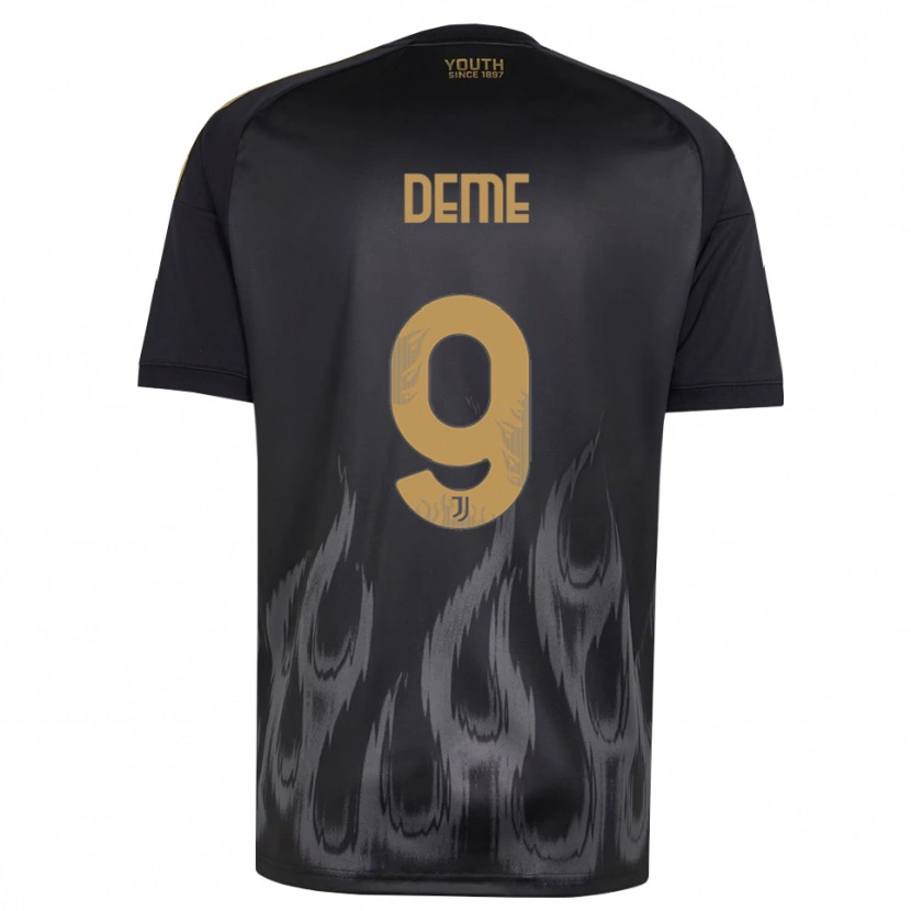 Danxen Barn Serigne Deme #9 Svart Brun Tredjesatsen Matchtröjor 2026/27 Tröjor T-Tröja
