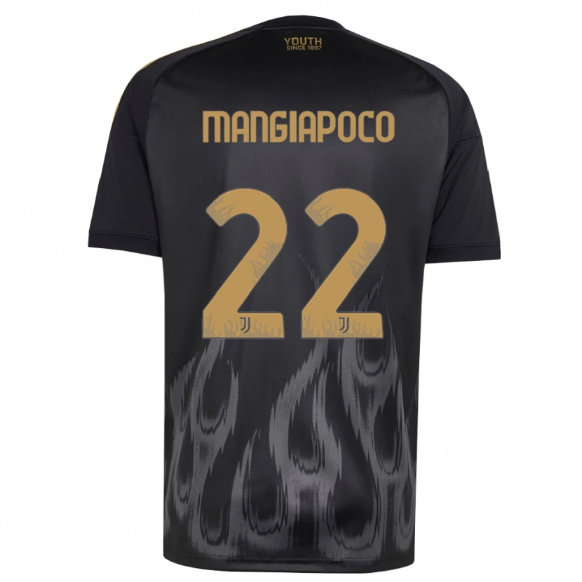 Danxen Barn Stefano Mangiapoco #22 Svart Brun Tredjesatsen Matchtröjor 2026/27 Tröjor T-Tröja