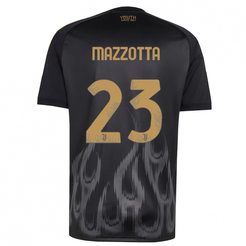 Danxen Barn Raphael Mazzotta #23 Svart Brun Tredjesatsen Matchtröjor 2026/27 Tröjor T-Tröja