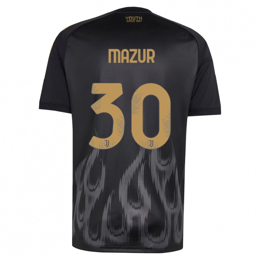Danxen Barn Patryk Mazur #30 Svart Brun Tredjesatsen Matchtröjor 2026/27 Tröjor T-Tröja