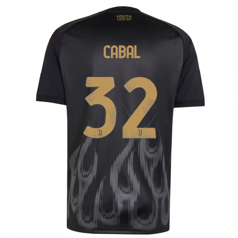 Danxen Barn Juan Cabal #32 Svart Brun Tredjesatsen Matchtröjor 2026/27 Tröjor T-Tröja
