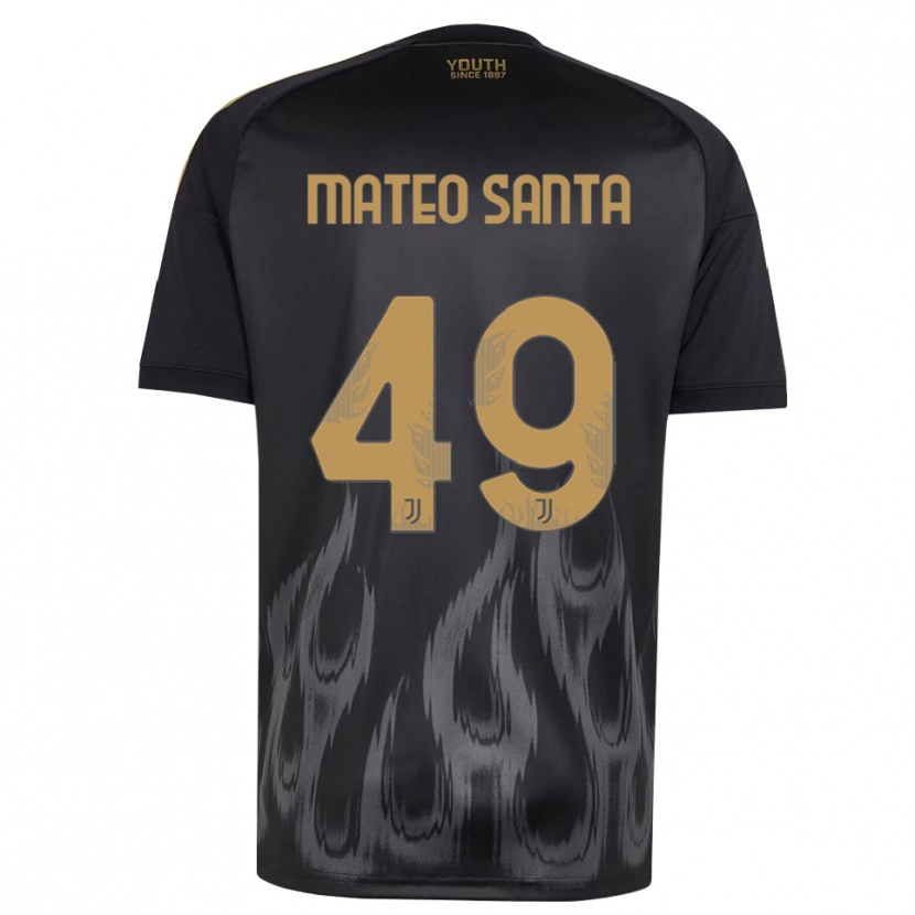 Danxen Barn Mateo Santa Maria #49 Svart Brun Tredjesatsen Matchtröjor 2026/27 Tröjor T-Tröja