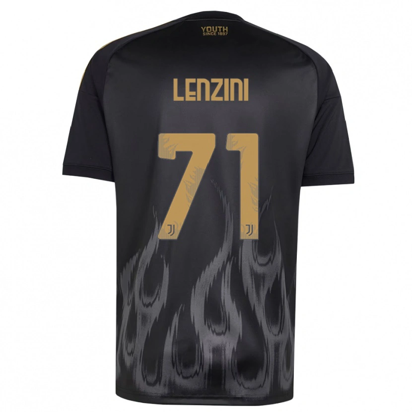 Danxen Barn Martina Lenzini #71 Svart Brun Tredjesatsen Matchtröjor 2026/27 Tröjor T-Tröja