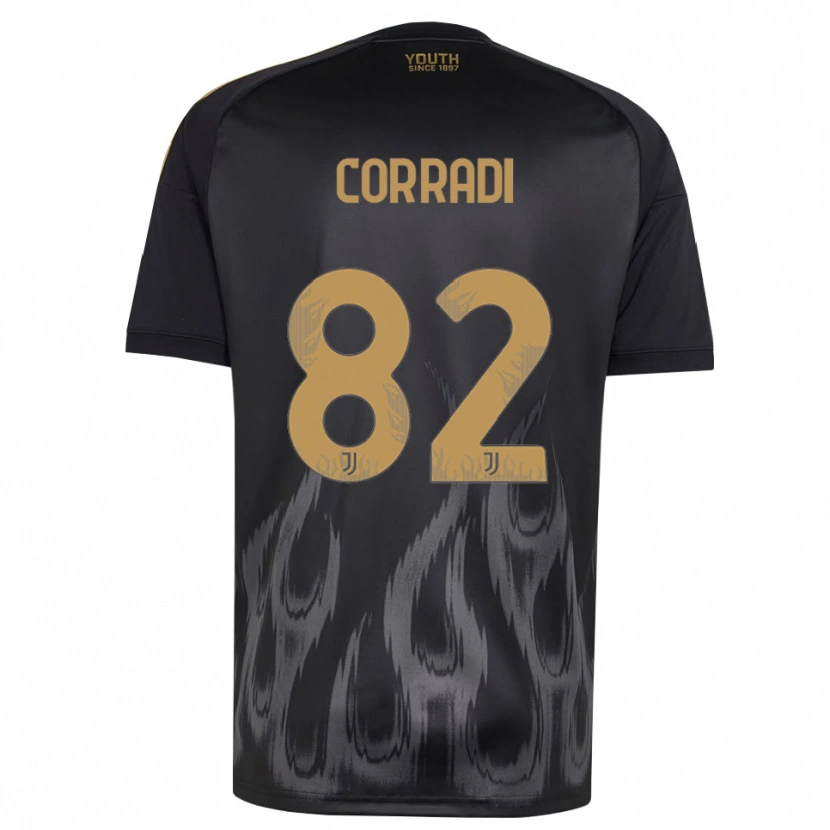 Danxen Barn Christian Corradi #82 Svart Brun Tredjesatsen Matchtröjor 2026/27 Tröjor T-Tröja