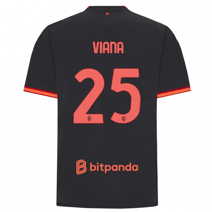 Danxen Barn Viana Seedorf #25 Svart Röd Tredjesatsen Matchtröjor 2026/27 Tröjor T-Tröja