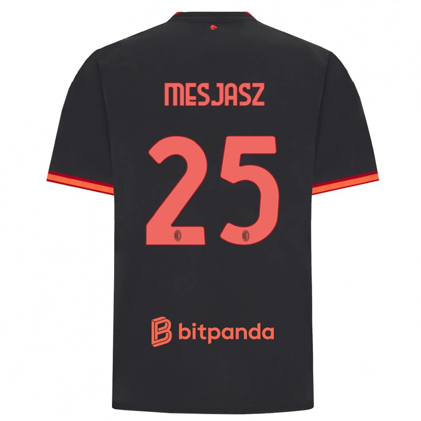 Danxen Barn Malgorzata Mesjasz #25 Svart Röd Tredjesatsen Matchtröjor 2026/27 Tröjor T-Tröja