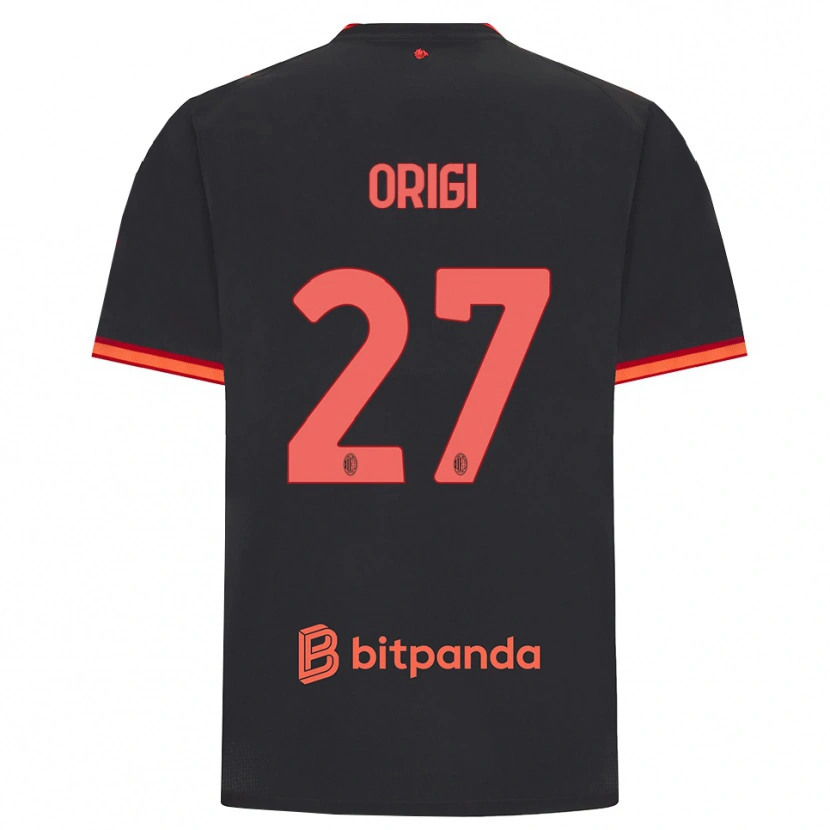 Danxen Barn Divock Origi #27 Svart Röd Tredjesatsen Matchtröjor 2026/27 Tröjor T-Tröja