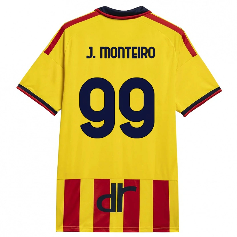 Danxen Barn Joël Monteiro #99 Gul Röd Hemmatröja Matchtröjor 2026/27 Tröjor T-Tröja