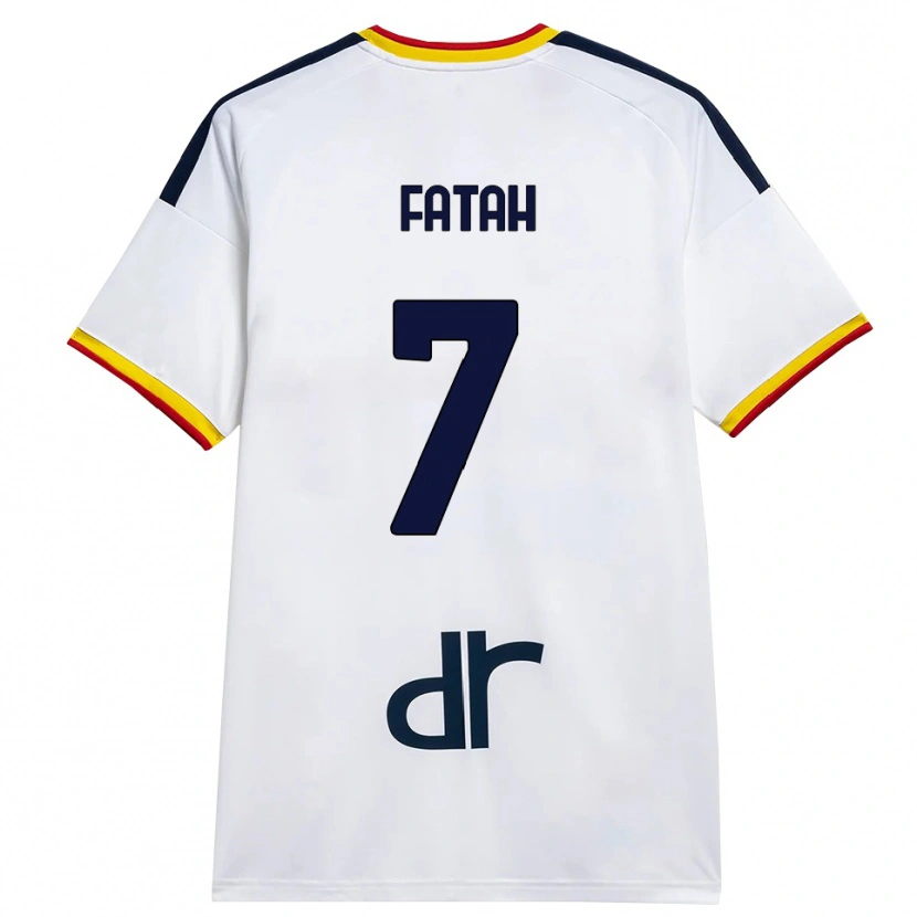 Danxen Män Amar Fatah #7 Vit Gul Röd Bortatröja Matchtröjor 2026/27 Tröjor T-Tröja