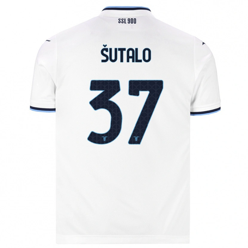 Danxen Män Josip Sutalo #37 Vit Marinblå Bortatröja Matchtröjor 2026/27 Tröjor T-Tröja