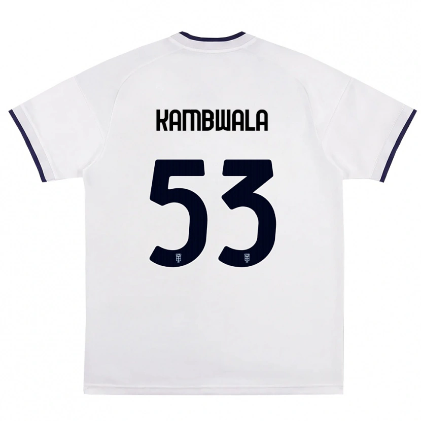 Danxen Män Willy Kambwala #53 Vit Röd Kunglig Blå Bortatröja Matchtröjor 2026/27 Tröjor T-Tröja