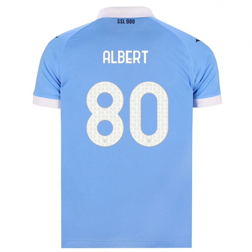 Danxen Män Albert Gudmundsson #80 Himmelblå Svart Vit Hemmatröja Matchtröjor 2026/27 Tröjor T-Tröja