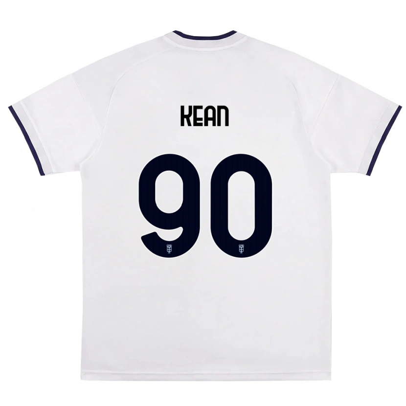 Danxen Män Moise Kean #90 Vit Röd Kunglig Blå Bortatröja Matchtröjor 2026/27 Tröjor T-Tröja