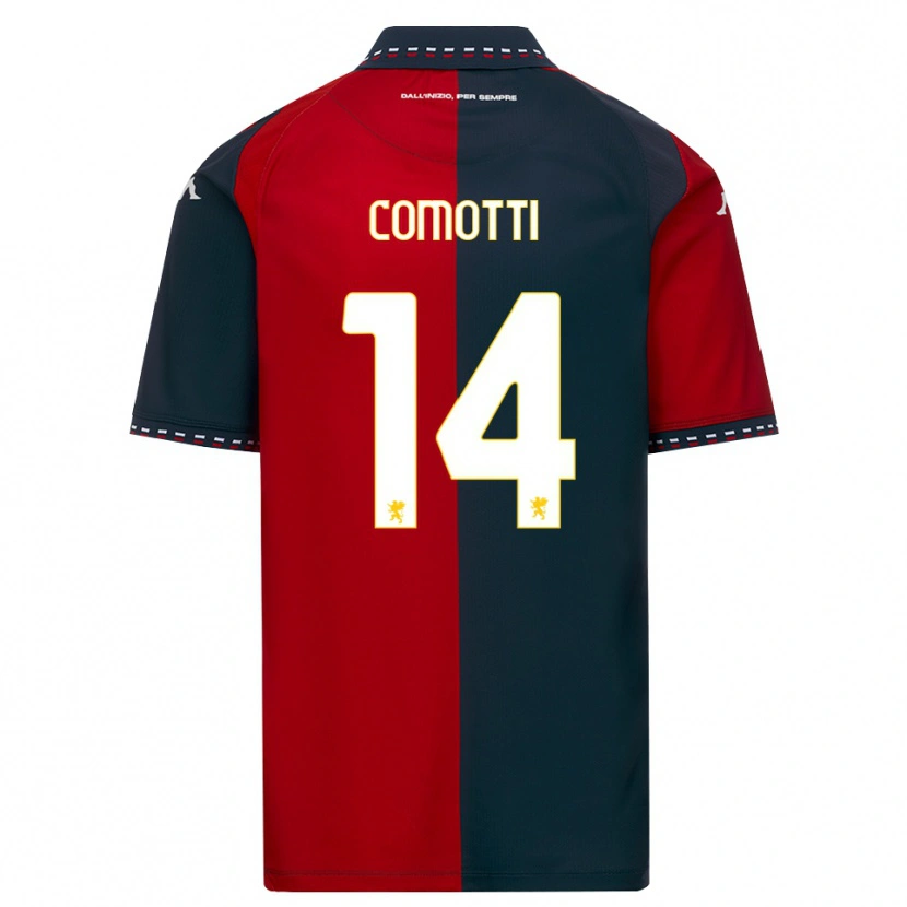 Danxen Män Manuel Comotti #14 Röd Svart Vit Hemmatröja Matchtröjor 2026/27 Tröjor T-Tröja