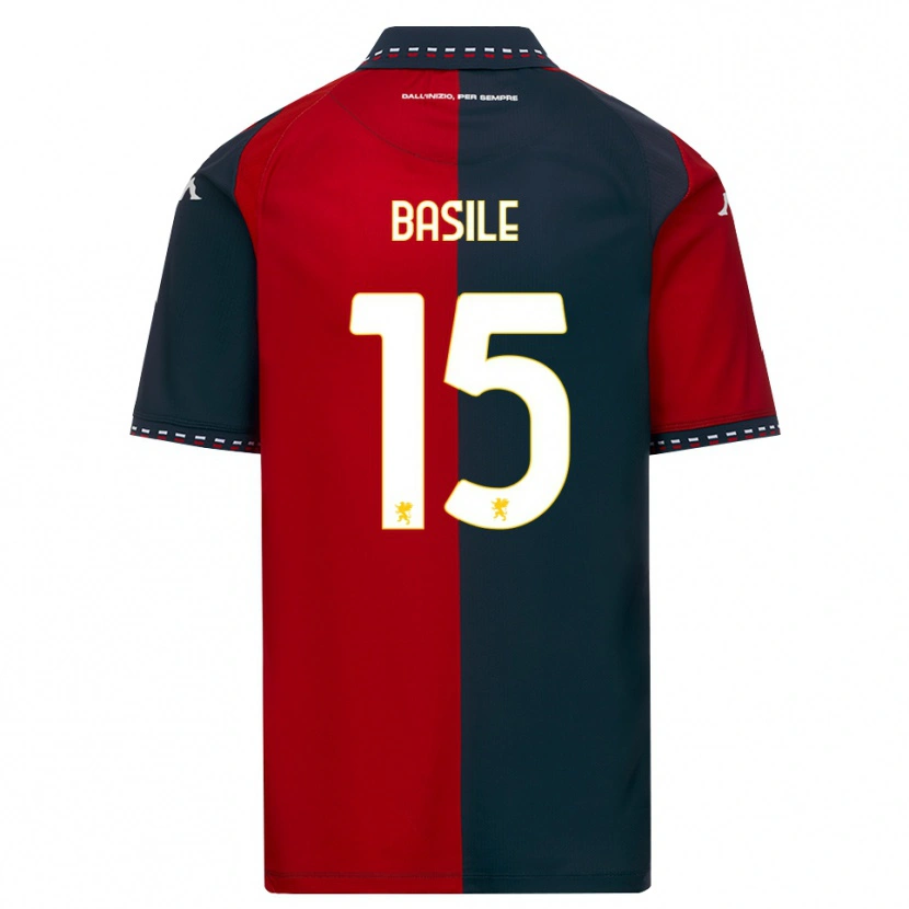 Danxen Män Cosimo Basile #15 Röd Svart Vit Hemmatröja Matchtröjor 2026/27 Tröjor T-Tröja
