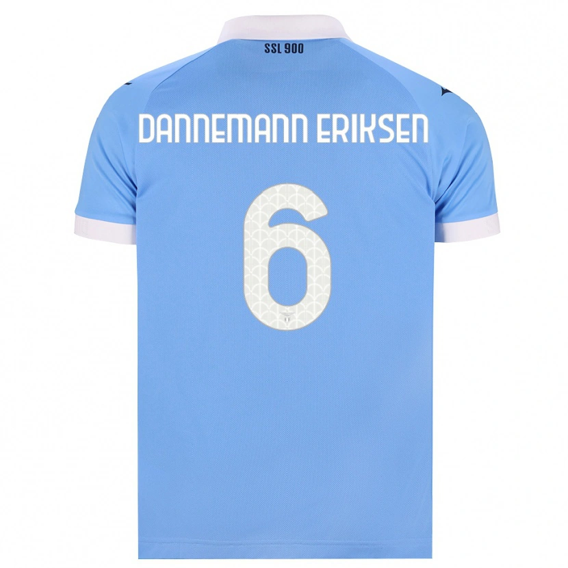 Danxen Män Louise Dannemann Eriksen #6 Himmelblå Svart Vit Hemmatröja Matchtröjor 2026/27 Tröjor T-Tröja