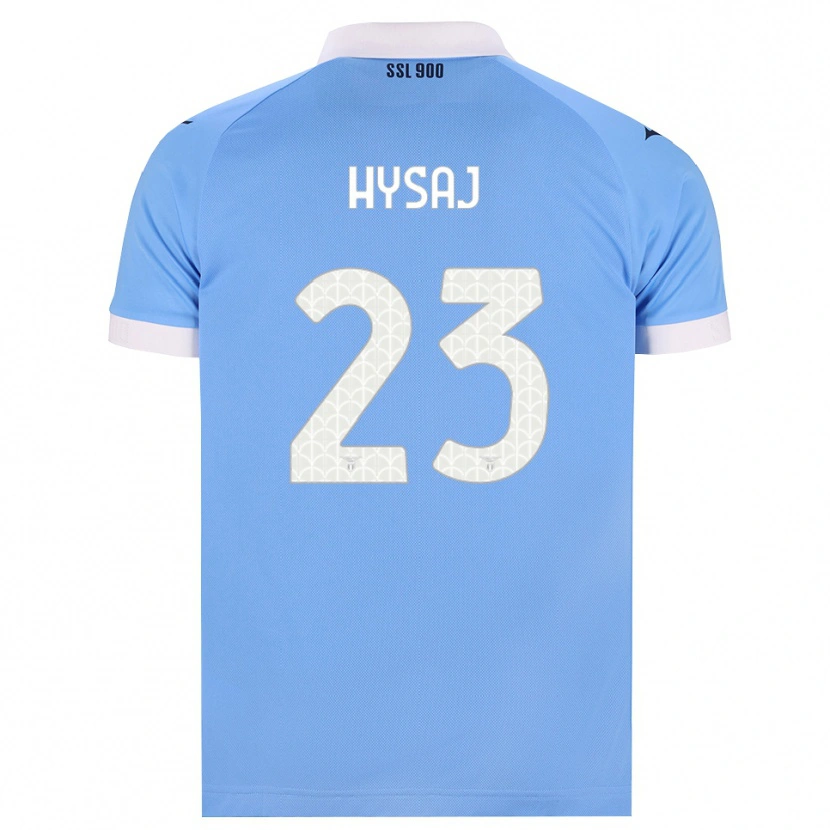 Danxen Män Elseid Hysaj #23 Himmelblå Svart Vit Hemmatröja Matchtröjor 2026/27 Tröjor T-Tröja