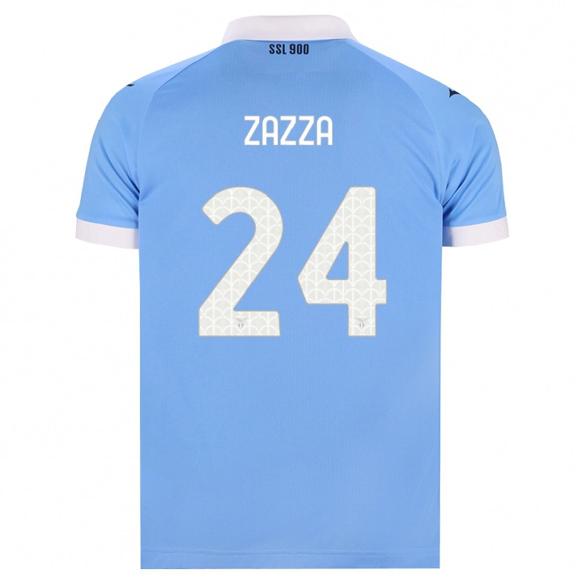 Danxen Män Matteo Zazza #24 Himmelblå Svart Vit Hemmatröja Matchtröjor 2026/27 Tröjor T-Tröja