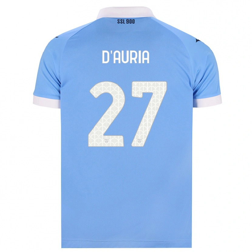 Danxen Män Federica D'auria #27 Himmelblå Svart Vit Hemmatröja Matchtröjor 2026/27 Tröjor T-Tröja