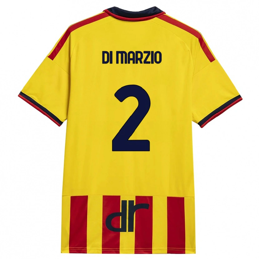 Danxen Män Flavio Di Marzio #2 Gul Röd Hemmatröja Matchtröjor 2026/27 Tröjor T-Tröja