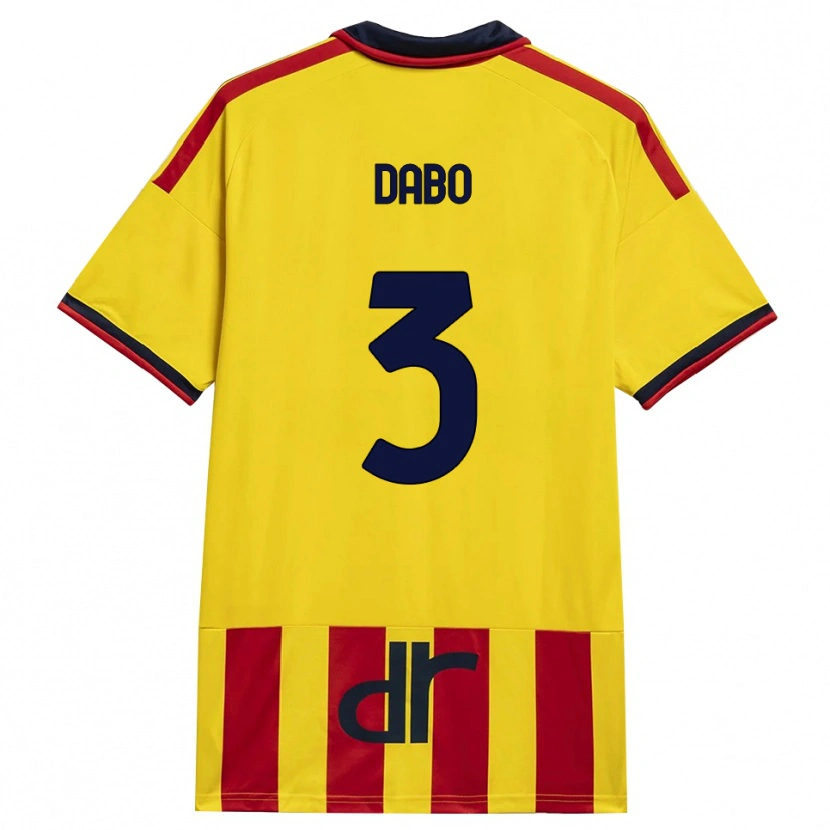 Danxen Män Ismael Dabo #3 Gul Röd Hemmatröja Matchtröjor 2026/27 Tröjor T-Tröja