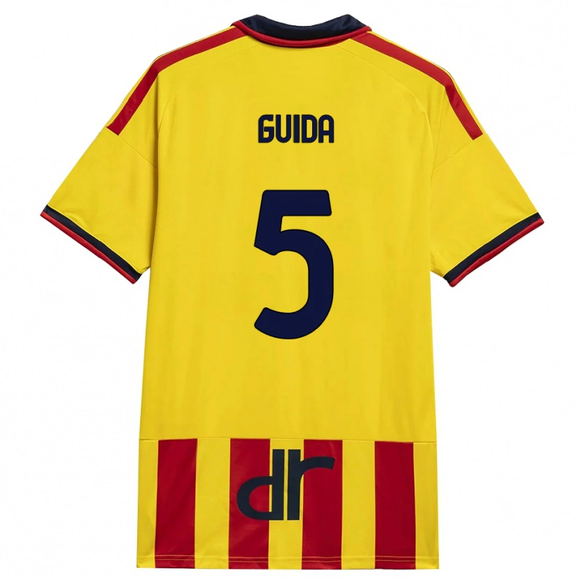Danxen Män Francesco Guida #5 Gul Röd Hemmatröja Matchtröjor 2026/27 Tröjor T-Tröja
