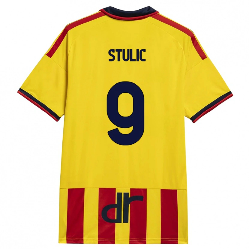 Danxen Män Nikola Stulic #9 Gul Röd Hemmatröja Matchtröjor 2026/27 Tröjor T-Tröja