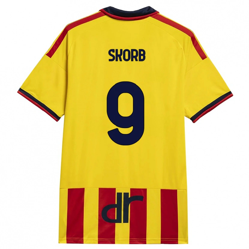 Danxen Män Filip Skorb #9 Gul Röd Hemmatröja Matchtröjor 2026/27 Tröjor T-Tröja
