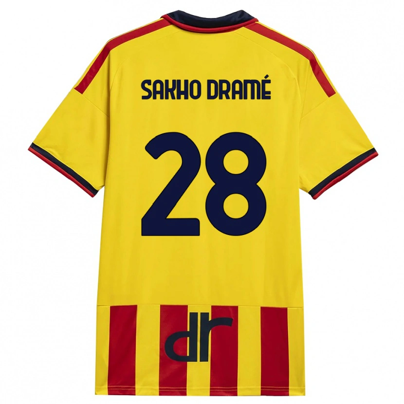 Danxen Män Samba Sakho Dramé #28 Gul Röd Hemmatröja Matchtröjor 2026/27 Tröjor T-Tröja