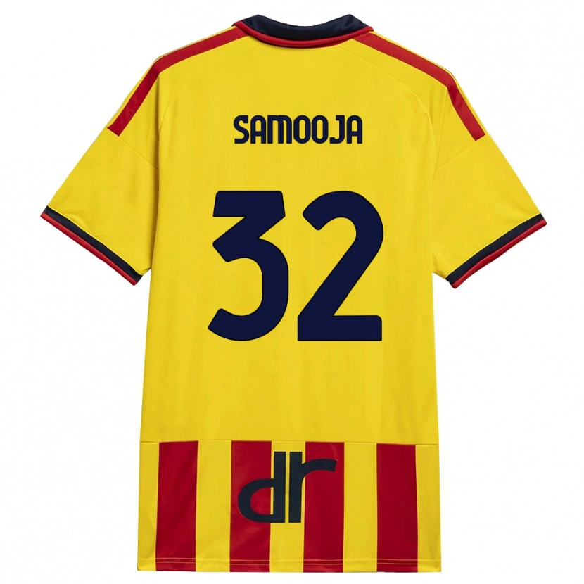 Danxen Män Jasper Samooja #32 Gul Röd Hemmatröja Matchtröjor 2026/27 Tröjor T-Tröja